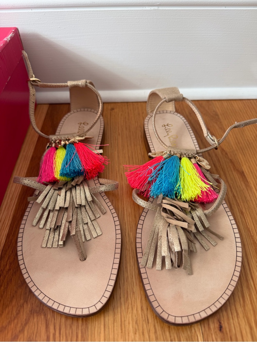 Lilly Pulitzer Metallic Sandal - Picture 2 of 4